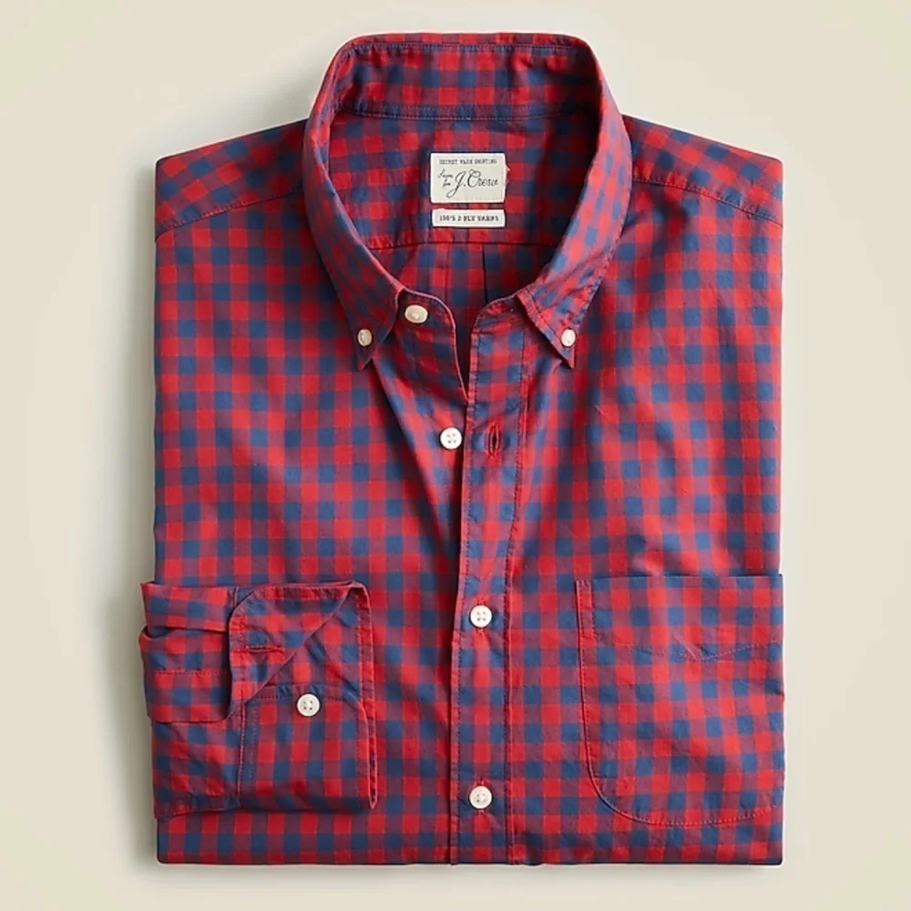 J crew Secret Wash cotton poplin shirt